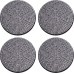 Fun LAVIE4 PCS Bling Car Coasters Rhinestone Non-Slip Car Cup Holder Universal Insert Bling Car Accessories for Women (White)