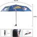 Travel Umbrella UV Umbrella Black Rubber Coating Folding Umbrella for Women Men (Color: Multicolor)